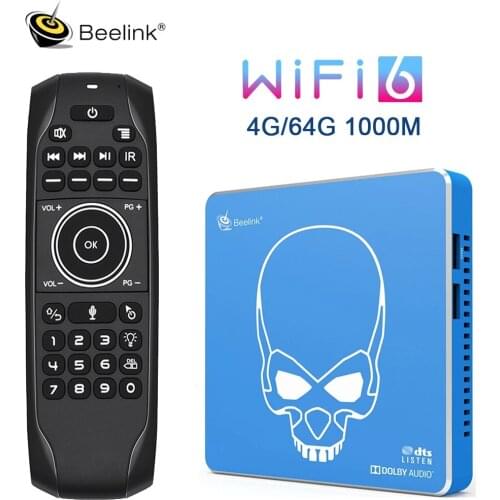 2021 Beelink GT-KING PRO WiFi 6 Amlogic S922X-H Smart Android 9.0 TV Box 4GB DDR4 64GB ROM 4K HD Hi-Fi Media Player Set Top Box
