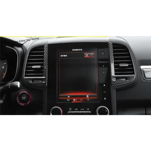 Yimaautotrims Fit For Renault Koleos 2017 2018 2019 2020 Middle Air AC Outlet Vent Stripes Molding Cover Trim