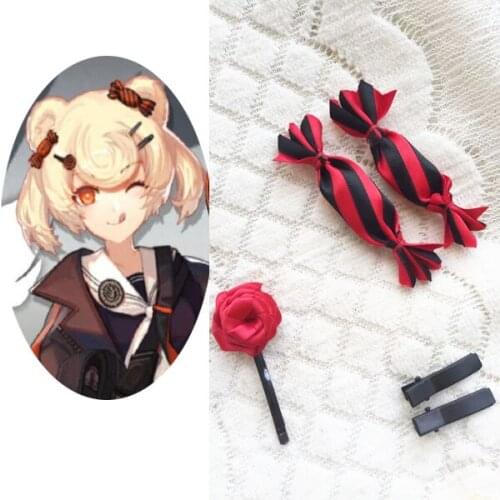 Arknights Gummy Cosplay Headwear Anime Hairpins Cartoon Hair Clips Bobby Pins Barrettes Hair Pin Halloween Costume Accessory