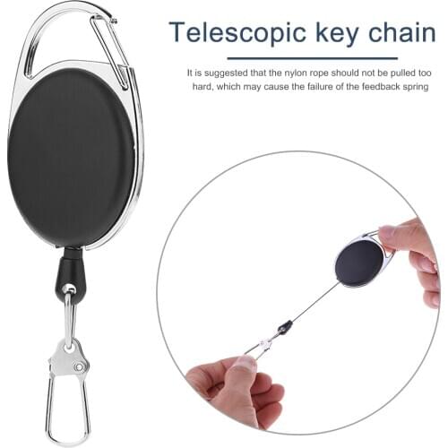 1/3/5pcs Fly Fishing Retractor Tools Extractor Keeper Retractable Key Chain Reel Badge Holder Fishing Tackle