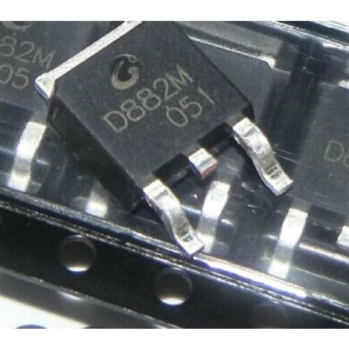 100% orginal and new D882M TO-252-2L NPN transistor 30V / 3A SMD transistor best qualtiy