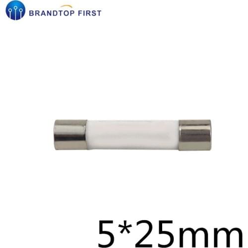5Pcs 5 X 25Mm 250V Fusible Core Cylinder Cap Ceramic Tube Fuse 0.5A 1A 2A 3A 4A 5A 6A 8A 10A 15A 20A