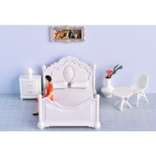 5pcs/lot Architecture Miniature Plastic 1:20 1:25 1:30 Scale Model Bed In Building Maker Indoor Design