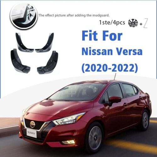 Mudguard For Nissan Versa 2020 2021 2022 Front Rear 4pcs Mudflaps Mudguards Car Accessories Auto Styline Splash Guard Fender