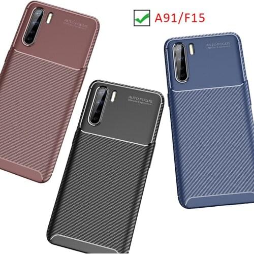 Case for oppo a91 f15 bumper cover on a 91 f 15 91a 15f oppoa91oppof15 protective phone coque back bag silicone matte soft tpu