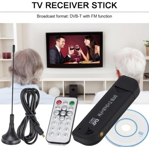 Mini USB 2.0 Digital TV Stick Wireless Radio Dongle DVB-T DAB FM Antenna Receiver SDR Video Broadcasting Tuner For Household