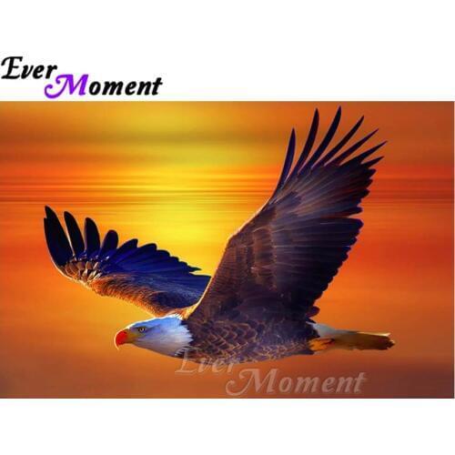 Ever Moment Diamond Painting Eagle Animal 5D DIY Handmade Home Decorations Gift Diamond Embroidery Mosaic Cross Stitch ASF1275