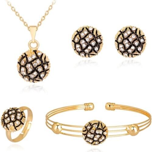 HC Fashion Tortoise Pendant Kids 4Pcs Necklace Sets Cute Round Crystal Baby Jewelry Enamel Children Jewelry Girl Party Jewelry T