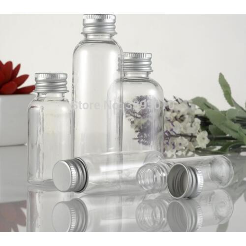 15ML 20ML 30ML 35ML 50ML 60ML cream lotion cosmetic container travel kits empty small plastic bottle with screw cap F755