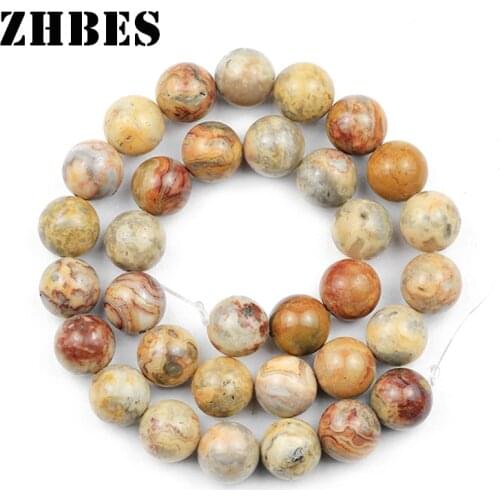 Natural Agates Stone Crazy carnelian spacers 6/8/10/12MM Round Onyx Loose beads Jewelry Making bracelet Necklace Accessories