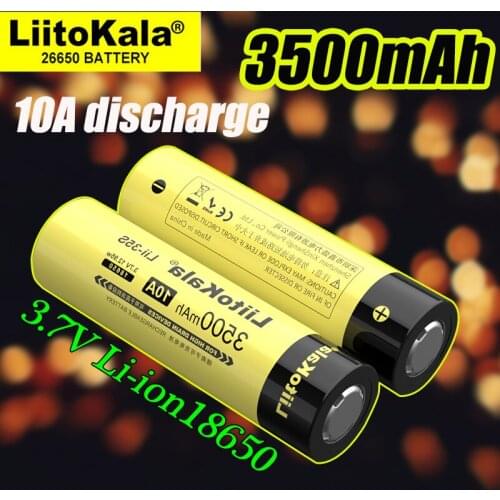 Liitokala Lii35S 18650 lithium battery 3.7VLi-ion rechargeable battery light headlamp torch flashlight 18650 battery
