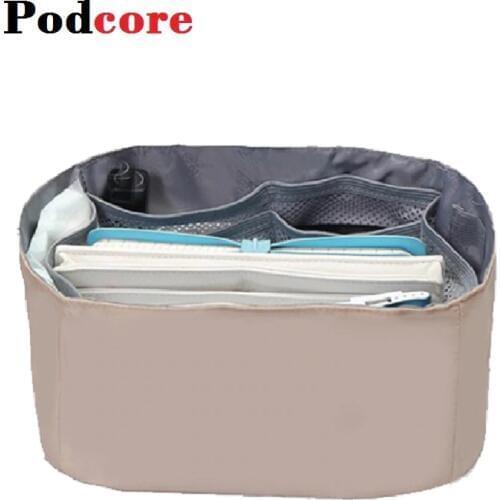 Small Bag Organizer for Barrel-Shaped Handbag Cosmetic Bags Purse Organizer Bucket Bag Insert Organizer