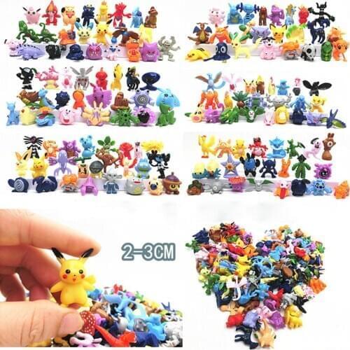 Pokemon 2-3cm Different Styles Action Elf Ball Model Mini Figures charizard Model Toy Brinquedos Collection Anime Kids Doll