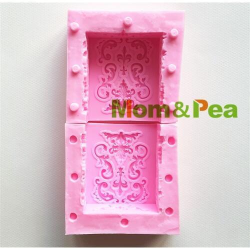 Mom&Pea MPA1734 Floral Shaped Silicone Mold Cake Decoration Fondant Cake 3D Mold Food Grade Soap Mold