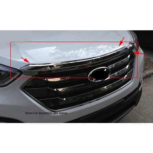 For HYUNDAI Santa Fe IX45 2013 2014 2015 Front Engine Machine Lid Cover Trim Trims