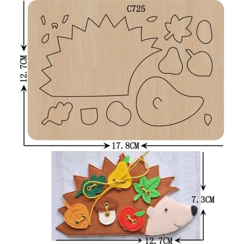 New Hedgehog Wooden die Scrapbooking C-725 Cutting Dies Multiple sizes