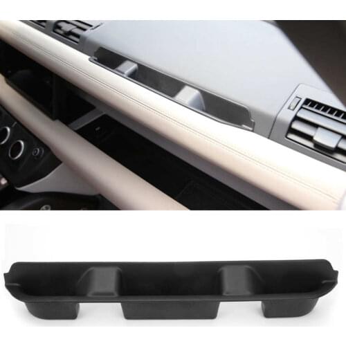 Passenger Side Grab Tray Black Multifunctional Co‑Pilot Grab Handle Storage Box for Automotive Organizer