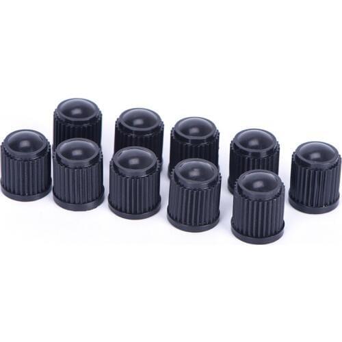 50pcs/lot Plastic Bicyle Car Motorcycle Truck Wheel Tire Valve Stem Cap Dust Cover Lid Black Tyre Air Wheel Valve Stem Caps