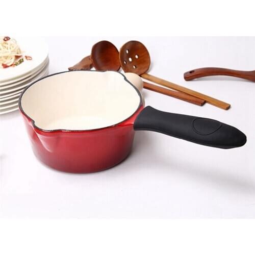 Simple And Durable Anti Skid Soft Non-Slip Silicone Hot Handle Holder Protecting Heat Resistant Pan Handle Cover Set Sale