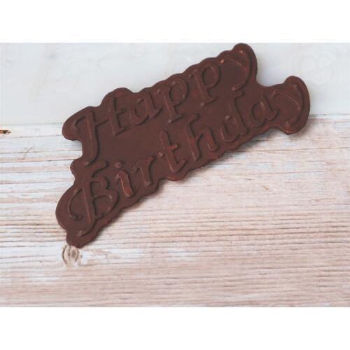 Happy Birthday Non-stick Silicone Chocolate Mold Ice Molds Cake Mould Bakeware Baking Tools