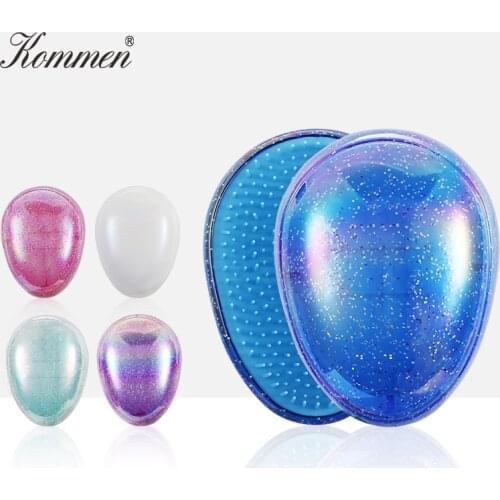 Tangle Hair Brush Mini Egg Round Shape Soft Hairbrush Detangling Hair Brush Hair Styling Hairdressing Comb Spherical Brush