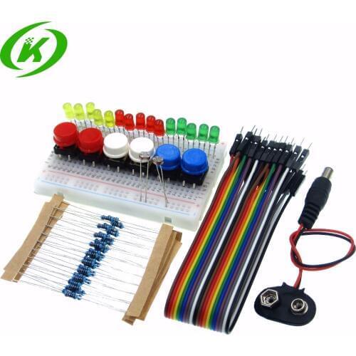 Starter Kit UNO R3 Mini Breadboard LED Jumper Wire Button for Diy Kit
