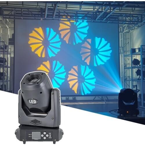 LED 120W Spot Moving Head Light RGBW DMX512 DJ Disco Stage Effect Lighting Beam Wash Light Rotating gobo Party Club Bar Light