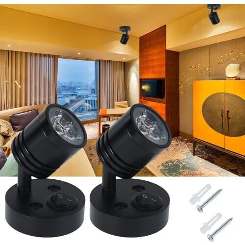 3W Led Recessed Cabinet Mini Spot Light Downlight 12v DC 6000K Ceiling Car Light Universal Reading Light Yacht Wall Light