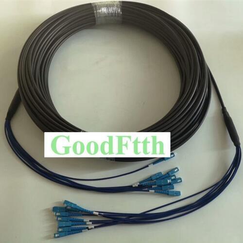 Tactical Field Armoured armored Patch Cord SC-SC UPC SM 8 Cores TPU GoodFtth 10-50m