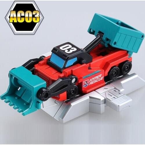 TOMY TOMICA Hyper Rescue AC03 Car Model Boy Toy Excavator Deformation Assembled Car Gifts