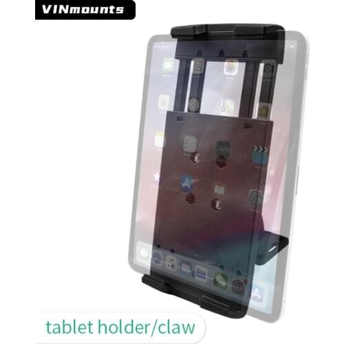 Universal Tablet Clamp Holder Fits Heavy Duty Drill Base Mount for All 8-14" Tablets ( iPad , Samsung Tab ) For Trucks