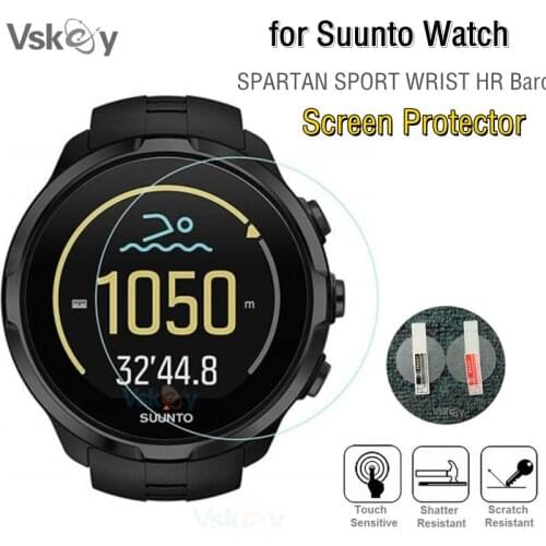 VSKEY 10pcs Tempered Glass for Suunto Spartan Sport Wrist HR Baro Screen Protector Wrist Watch Anti-Scratch Protective Film