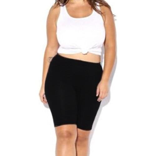 Women Fashion Solid biker shorts High Elasticity Waist sports shorts women Gym Active Cycling skinny pantaloncini