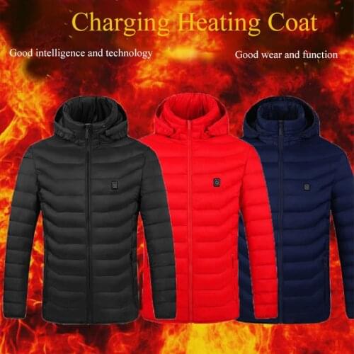 4 Areas Winter Outdoor Charging Heating Jackets Temperaturing Heated Jackets USB Mens Womens Warm Sports Thermal Heatable Vest