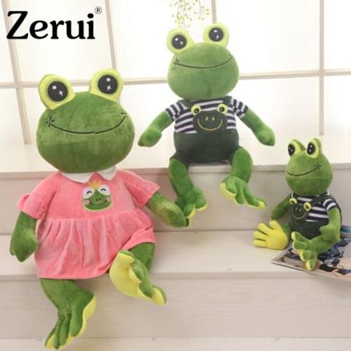 1pc New 40cm 60cm 70cm Large Size Frog Plush Toy Soft Cartoon Pillow Cushion Cute Stuffed Animal Dolls Lovely kids Birthday Gift