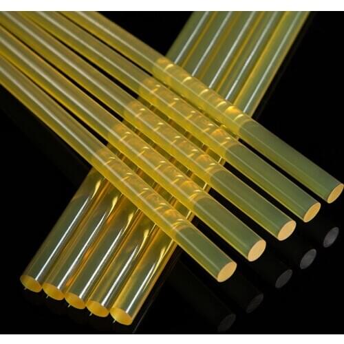 10Pcs/Lot 7/11x240mm Hot Melt Glue Stick 7mm Yellow Glue Sticks for Electrical Glue Gun Car Repair Strong Viscosity Glue Stick