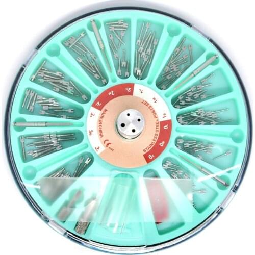 120pcs Dental Euro post 2keys &4drills stainless steel screw pins dental materials for dentist tool dentistry material