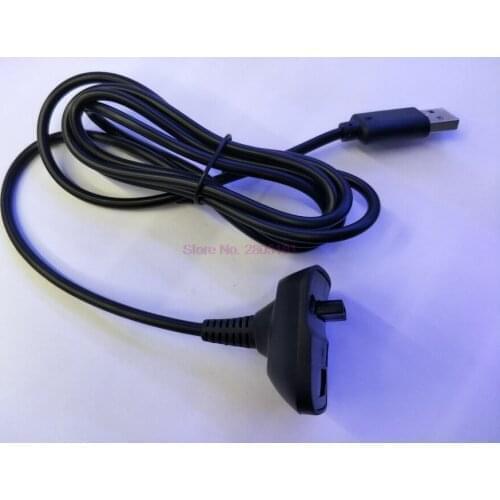 200pcs DC 5V Black 1.5 m USB Charging NI Cable CA USB Charger For Xbox 360 Wireless Game Controller