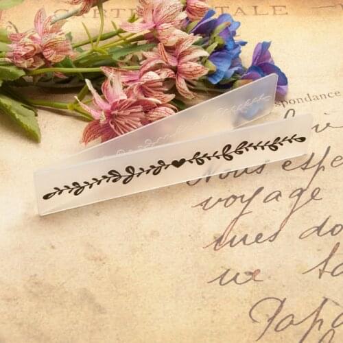 2021 New Plastic Leaf Branch Embossing Folders 15x3cm Paper Cards Template Scrapbooking Craft Card Making DIY Photo Album