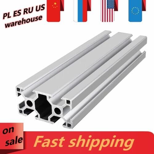 3060 Aluminum Extrusion Profile Length 100mm-550mm European Standard Anodized For CNC 3D Printer Parts