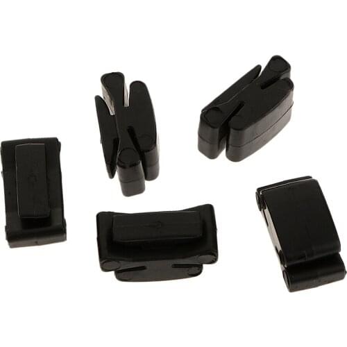 5pcs Guitar Ukulele Rubber String Picks Plectrum Holder Clips