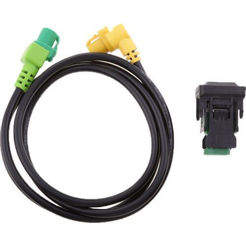 Car USB AUX Switch Cable For Volkswagen Jetta/GLI MK5 Golf/GTI/R MK5 MK6