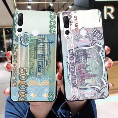 Russian Ruble Currency Money Phone Case Huawei Y6P Y8S Y8P Y5II Y5 Y6 2019 P Smart Prime Pro