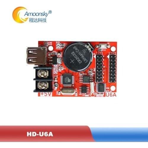 Cheap LED Display Control Card HD-U6A led control card for mini led display USB disk communication