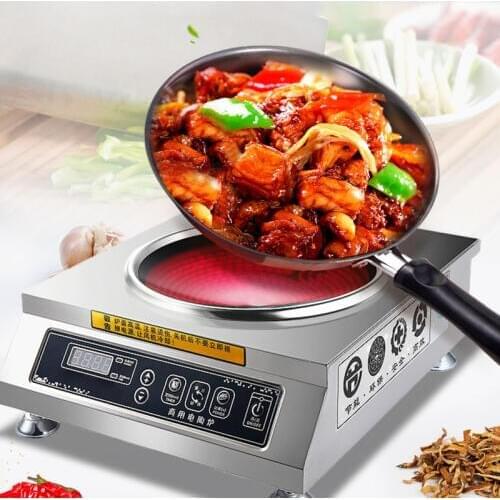 Commercial Induction Cooker Concave Electric Ceramic Stove High-power Household Frying Desktop Light Wave Oven GY-TS-3.5KW-B