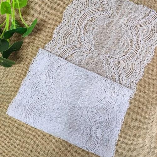 E2140 20cm Light purple African wide lace fabric for garment accessories