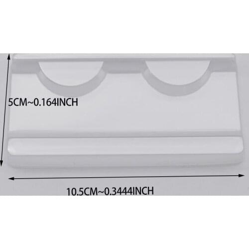 Wholesale 100pcs/pack lash trays for 25mm mink eyelashes plastic acrylic tray eyelash packaging box rectangle case clear holder