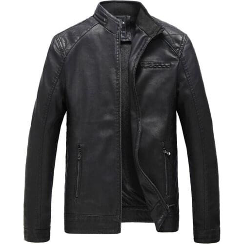 Plus Size 5XL 6XL Brand Motorcycle Leather Jackets Men Autumn & Winter Men Leather Clothing Jackets Male Business Casual Coats