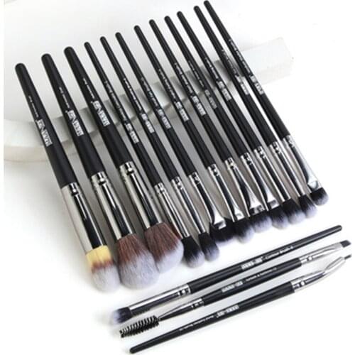 Pro 15 Pcs/Lot Beauty Makeup Tools Makeup Brushes Set Foundation Eyeshadow Blending Eyeliner Eyelash Eyebrow Brush Maquiagem
