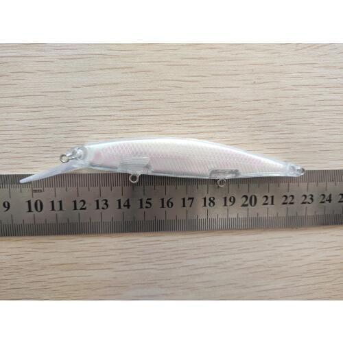 10pcs Unpainted Fishing Lure Body Minnow Hardbaits Fishing Wobbler Artificial baits 126mm 10.5g Blank lures SET86